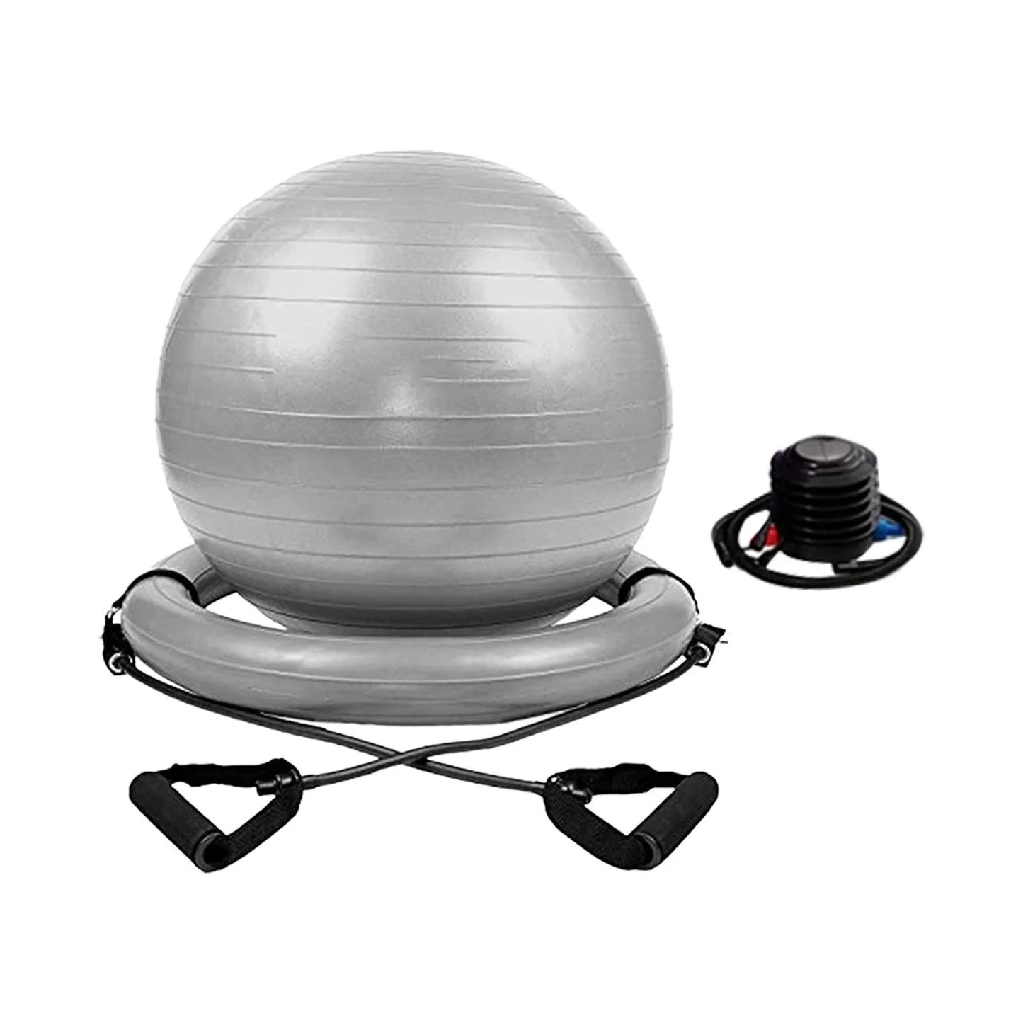 Yoga Ball Chair Kit PVC Heavy Duty Universal with Pump with Inflatable Base