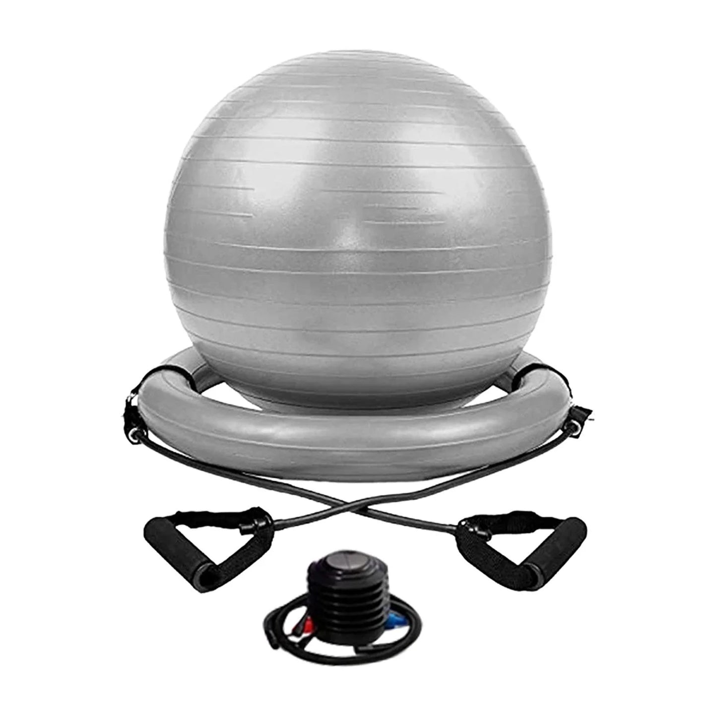 Yoga Ball Chair Kit PVC Heavy Duty Universal with Pump with Inflatable Base