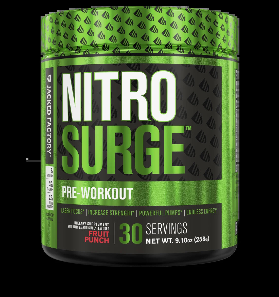 Nitrosurge Pre Workout Powder - 30 Servings, Fruit Punch