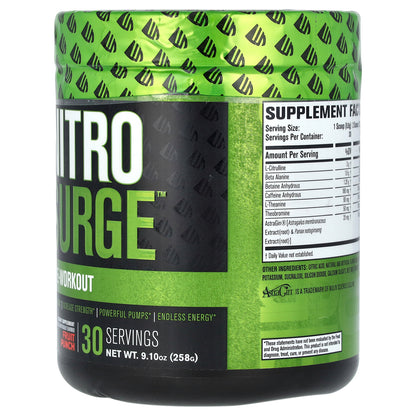 Nitrosurge Pre Workout Powder - 30 Servings, Fruit Punch
