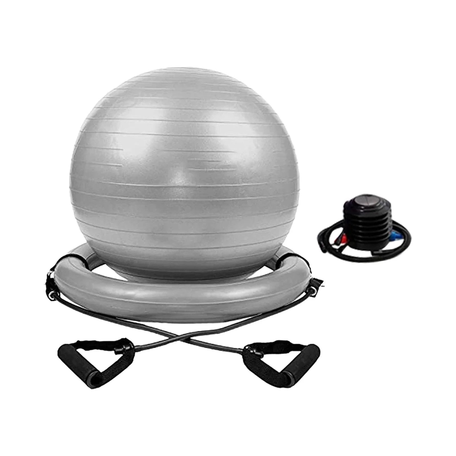 Yoga Ball Chair Kit PVC Heavy Duty Universal with Pump with Inflatable Base