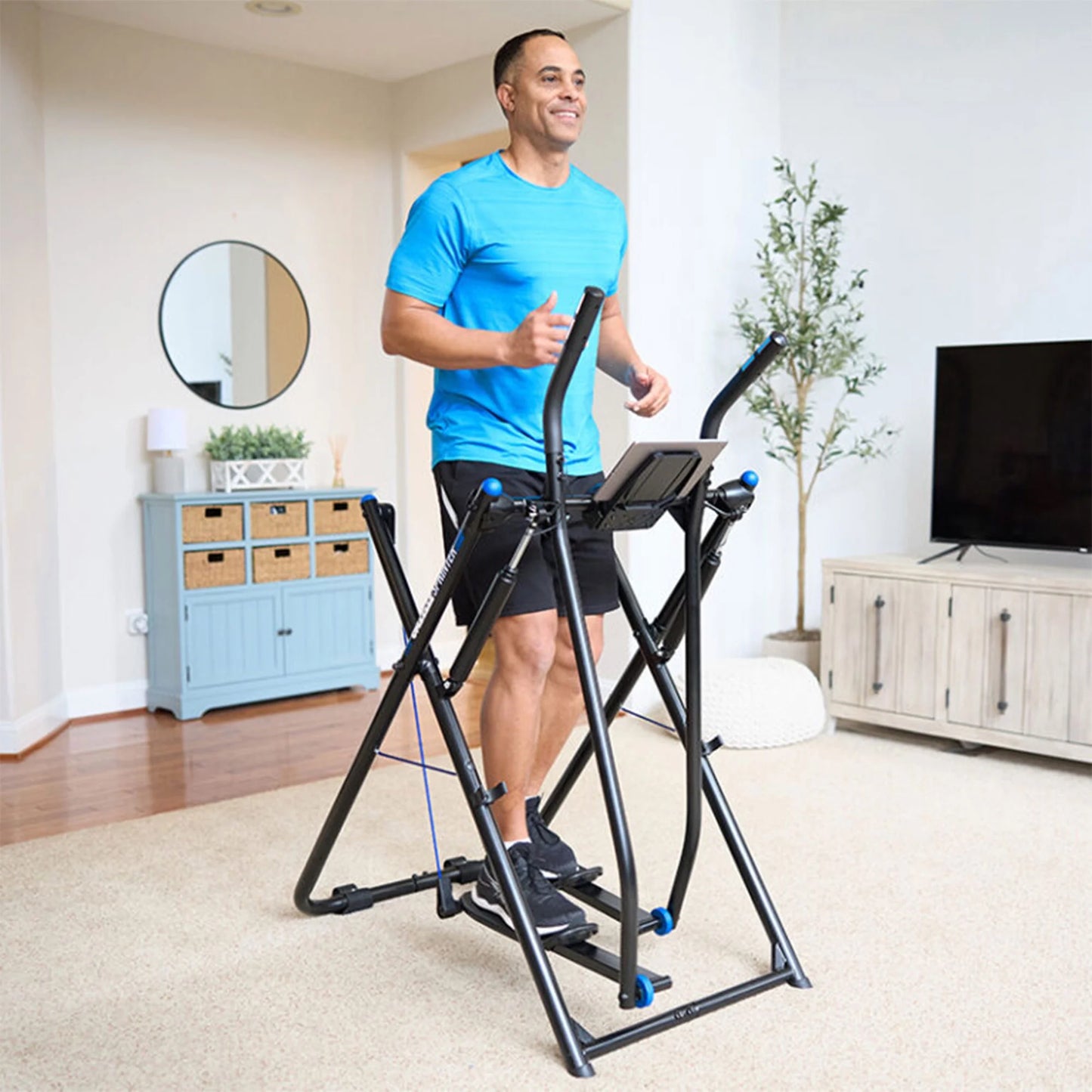 Sprinter Low-Impact Glider Elliptical Hybrid Home Exercise Machine